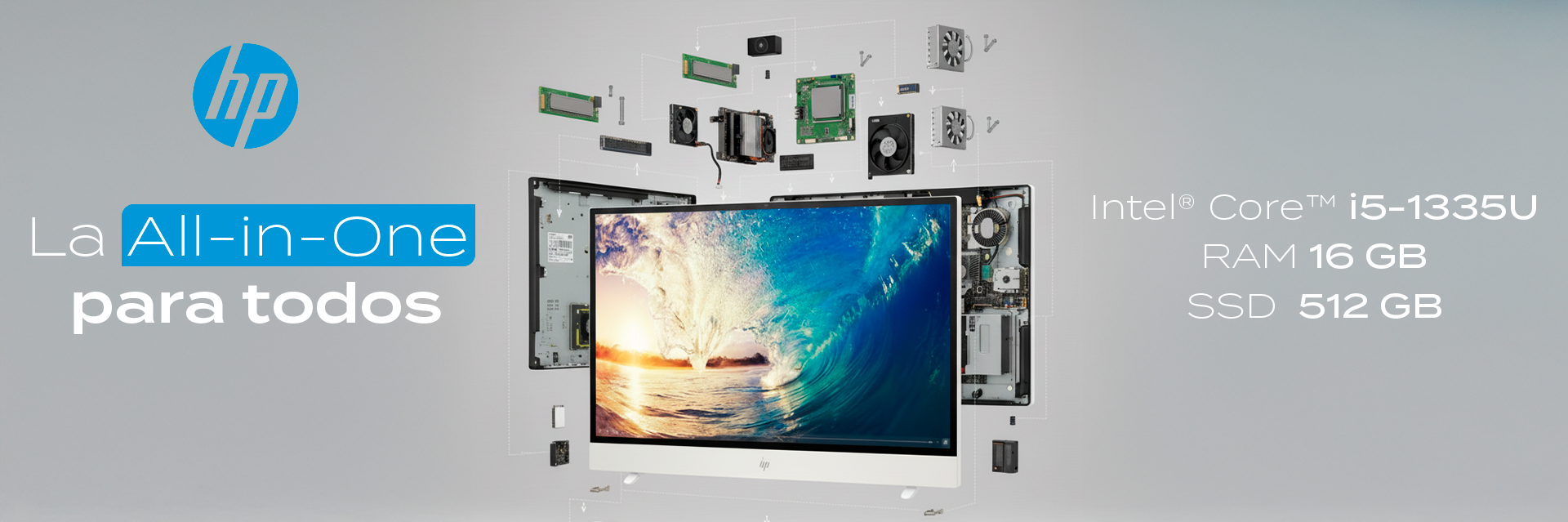 All-in-One HP Envy Move fabricado con plástico reciclado y metal sostenible. Pantalla QHD antirreflejo y bajo luz azul, con conectividad Wi-Fi 6E y puertos USB-C/HDMI. Combiná productividad, ecología y tecnología en un solo equipo.